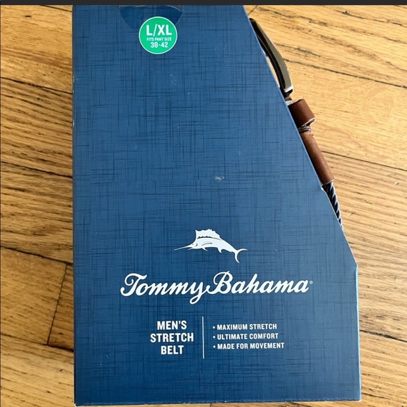 Tommy Bahama Men's Stretch Braided Belt, Blue - Picture 6 of 8